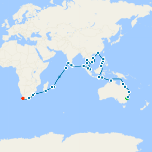 Grand Voyage from Sydney to Cape Town
