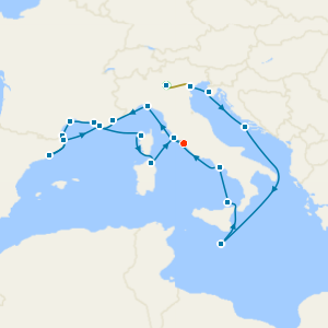 Lake Garda, Venice Island & Dalmatian Gems, Cote D'Azur, Sardinia & Corsica from Fusina 