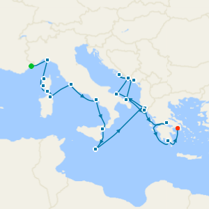 Solar Eclipse: France, Italy, Tunisia & Greece from Monte Carlo - Fly Cruise