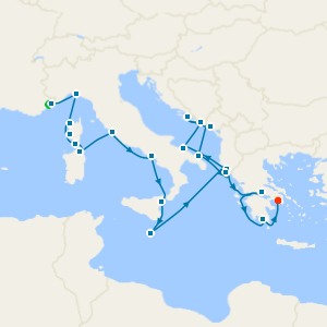 Solar Eclipse: France, Italy, Tunisia & Greece from Monte Carlo with 2night Nice Stay 