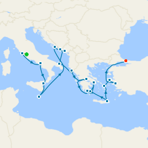 Mediterranean Mosaic: Croatia, Greece & Ephesus with Stays in Rome & Istanbul 