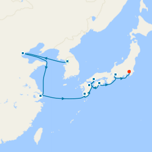 Exotic Adventure from Seoul (Incheon) to Tokyo - Fly Cruise