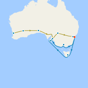 Indian Pacific Rail from Perth to Sydney with Australia Wine Country