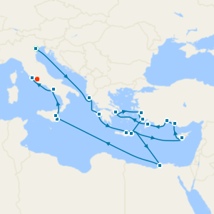 Turkey, Egypt & Italy Cruise: Ephesus, Alexandria & Amalfi Coast from Venice (Fusina) with Stays