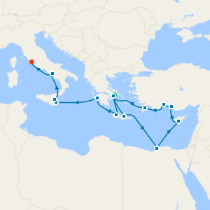 Greece, Egypt & Italy Cruise: Alexandria, Athens & Amalfi Coast from Athens with Stay