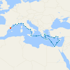 Greece, Italy & France Cruise: Alexandria, Athens & Nice from Athens with Stay