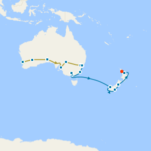 Indian Pacific Rail with Sydney, Melbourne & New Zealand 