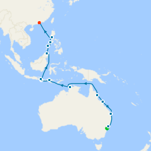 Cairns, Bali & Hong Kong from Sydney to Hong Kong