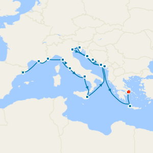 Marseille, Florence, Dubrovnik & Athens from Barcelona with Stays