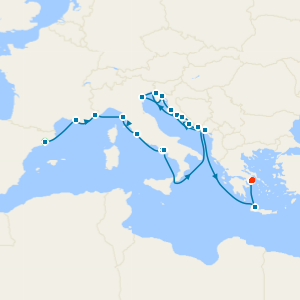 France, Italy & Croatia Cruise: Marseille, Sorrento & Split from Barcelona with Stays