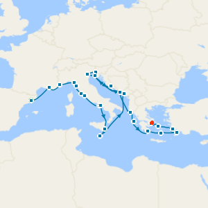 Spain, France & Italy from Barcelona to Athens with Stays