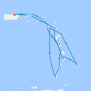 Southern Caribbean from San Juan with Stay