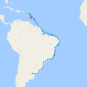 Brazil Intensive from Buenos Aires to Bridgetown with Stay