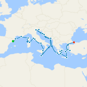 	Mediterranean Medley: Spain, France & Ephesus from Barcelona - Fly Cruise