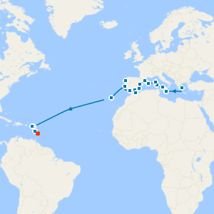 Mediterranean Medley & Atlantic Crossing from Athens - Fly Cruise