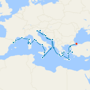 Mediterranean Medley: Spain, France & Ephesus from Barcelona with 2night Barcelona Stay 