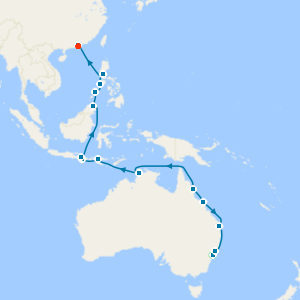 Australia, Bali & Philippines from Sydney to Hong Kong with Stays