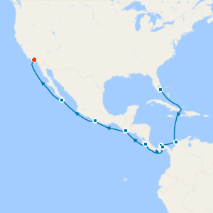 Panama Canal from Miami with Stays