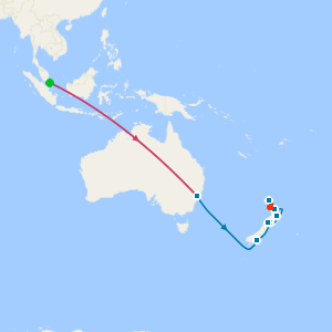 Singapore Stopover, Sydney Stay and Fjords of New Zealand