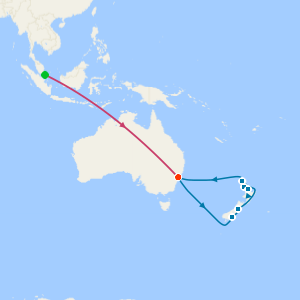 Singapore Stopover, Sydney Stay and Fjords of New Zealand