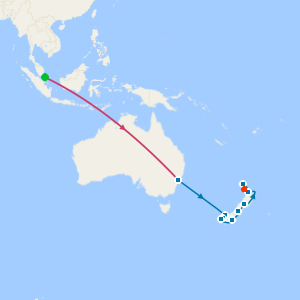 Singapore Stopover, Sydney Stay and Fjords of New Zealand