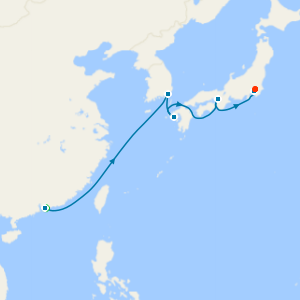 New Year in Hong Kong, South Korea, Nagasaki and Kobe to Tokyo with Stays