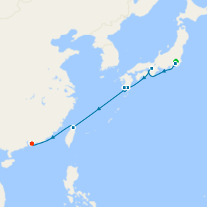 Tokyo, Osaka & Taipei to Hong Kong with Stays