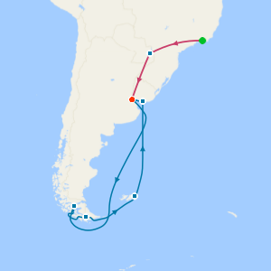 Rio de Janeiro, Iguazu Falls, Antarctica & South America from Buenos Aires with Stays