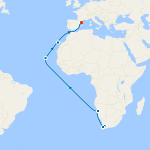 4 night Extensive Cape Town Stay & Land Tour with Namibia & Cape Verde to Barcelona