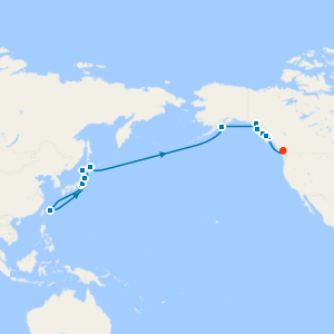 21-Day Cherry Blossoms, Pacific Passage & Glacier Bay from Tokyo - Fly Cruise