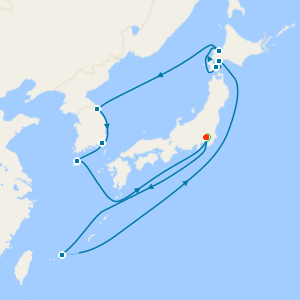 14-Day Exploration of Hokkaido & Korea with Mount Fuji Tour & Stay from Tokyo 