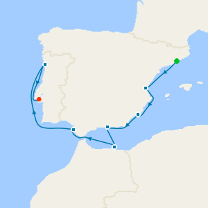 Spanish Morocco, Spanish Riviera & Portugal from Barcelona - Fly Cruise