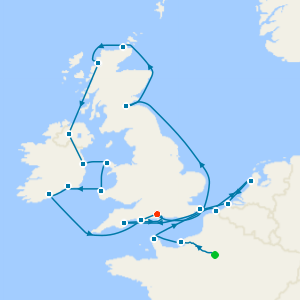 Grand Northern Europe Discovery from Le Havre with 1nt Paris Stay