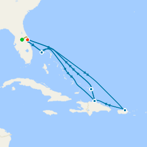 Grand Caribbean Explorer from Port Canaveral with 1nt Stay