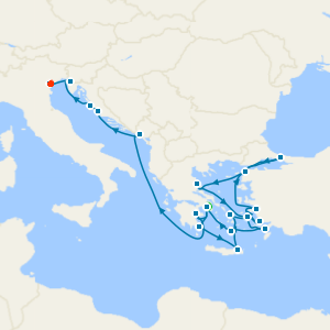 Greek Isles, Evening at Ephesus, Croatia & Slovenia with stays in Athens & Venice Island 