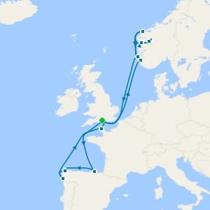 Easter Norwegian Fjords, Spain and France cruise from Southampton