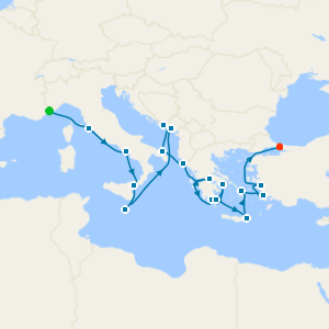 Mediterranean Isle Exploration & Evening at Ephesus from Monte Carlo - Fly Cruise