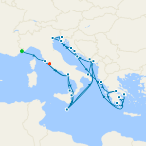 Exploring Italy, Sicily & Dalmatian Coast from Monte Carlo - Fly Cruise