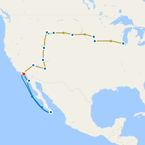 Chicago to Los Angeles Coach Tour with Mexican Riviera from Los Angeles