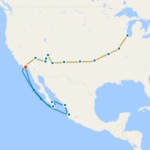 Centennial Historic Route 66 Coach Tour with Mexican Riviera Cruise