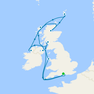 British Isles from Southampton