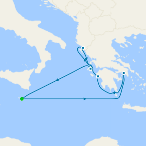Greece & Albania from Malta