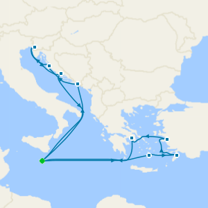 Croatia, Italy & Greece from Malta