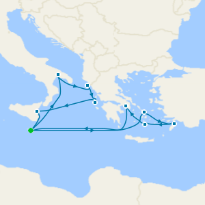 Italy & Greek Isles from Malta