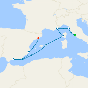 A Journey from Italian Gems to Spain’s Southern Coast from Rome to Barcelona