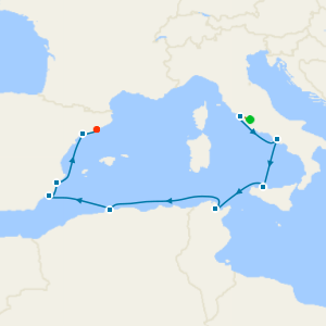 A Journey to Spain's Icons & North Africa's Sunlit Shores from Rome to Barcelona with Stay