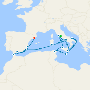 An Extended Journey Between Continents & Coastlines from Rome to Barcelona with Stays