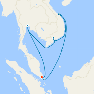 Singapore City & Sentosa Island Stay with Thailand & Vietnam Cruise