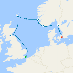 North Sea Legends from Dover - Fly Cruise