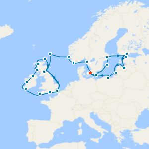 Exploring the British Isles to the Baltic from Dover with Copenhagen Stay 